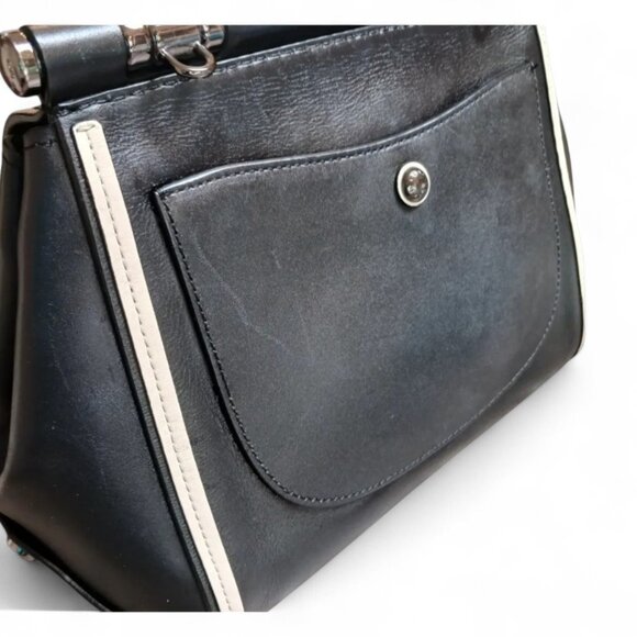 Coach Drifter Top Handle  – Reptile Embossed Leather, Crossbody Strap, Gunmetal - Picture 7 of 15